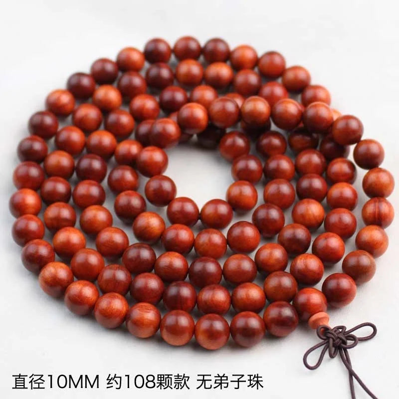 Indonesian blood dragon wood bracelet 2.0 log ice translucent 108 buddha beads couple jewelry gift amulet