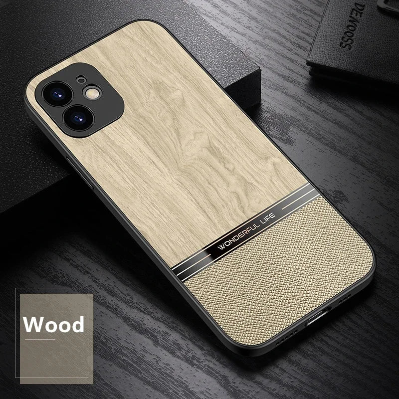 Wood pattern case funda for apple iphone 11 12 13 14 15 16 17 pro xs max air xr 8 7 plus se 2022 2020 se3 shockproof