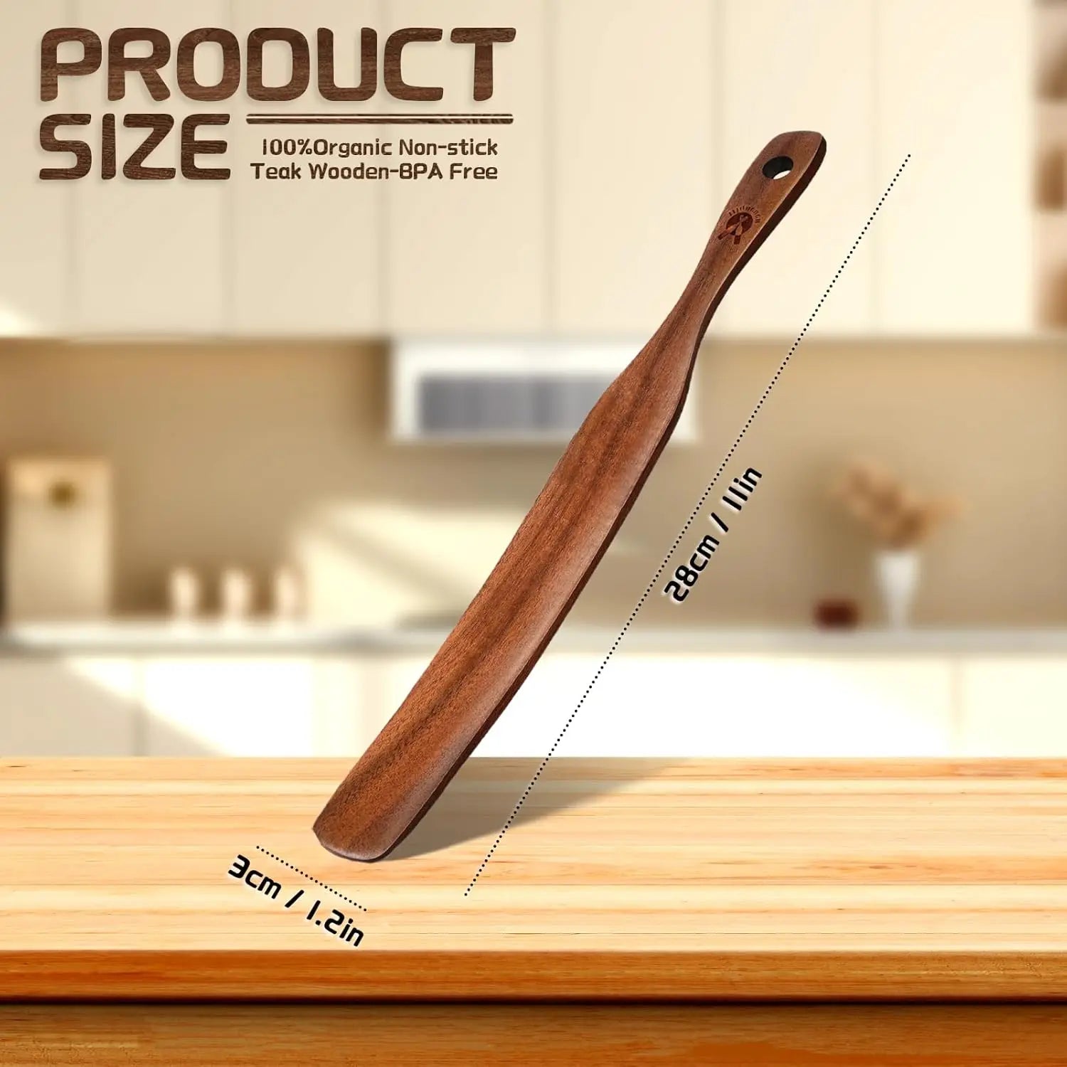 Wooden spoons for cooking,12.8 inch wood corner spoon cooking,wooden cooking utensils - united states