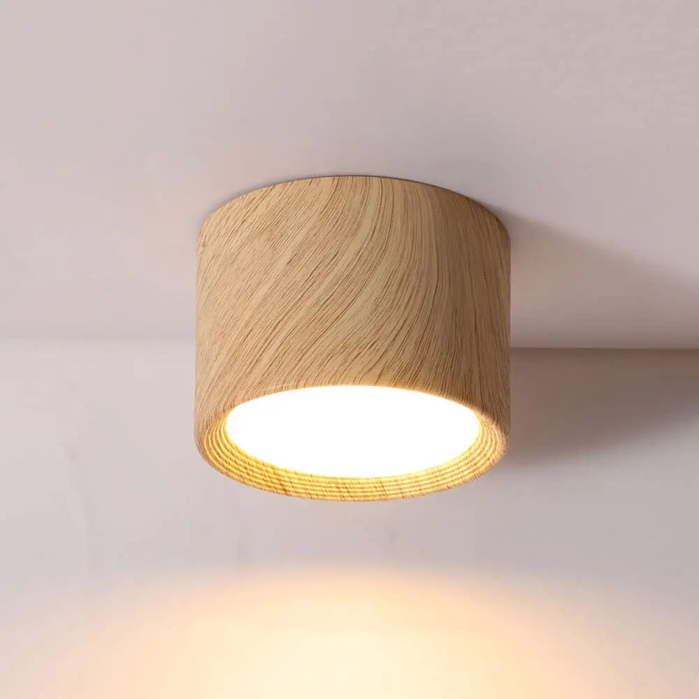 220v downlight wooden ceiling lamp indoor decor lamps room lighting living corridor led down lights for street bedroom