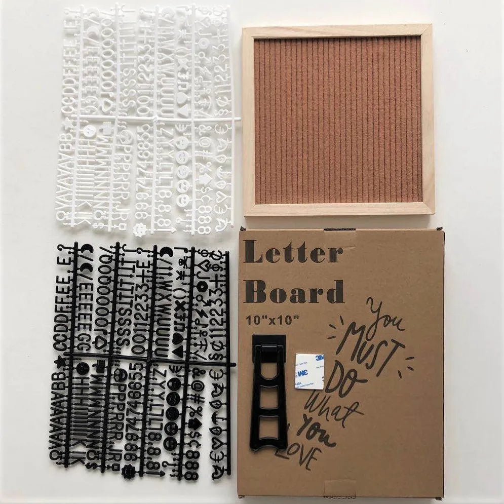 10*10 felt letter decorative boards wood message board birthday party letterboard 460 letters photo frame with bracket