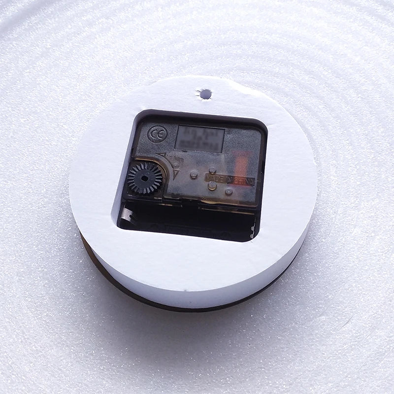 Wooden round plastic cover with sweep movement gold long hands diy wall clock - 2496 hands / china