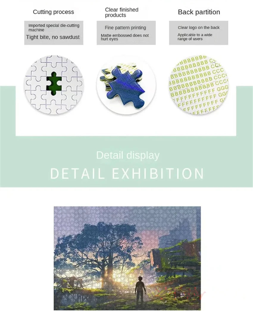 Puzzles for adults pieces jigsaw jesus is praying birds formation wooden diy families toys gift modern home