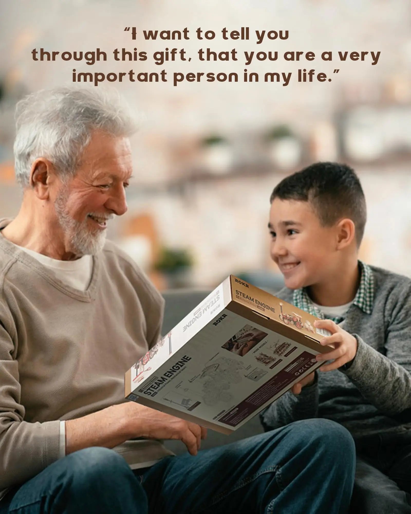 Robotime rokr tractor locomotive model 3d wooden puzzle for adults steam engine birthday gifts boys hobbies toys