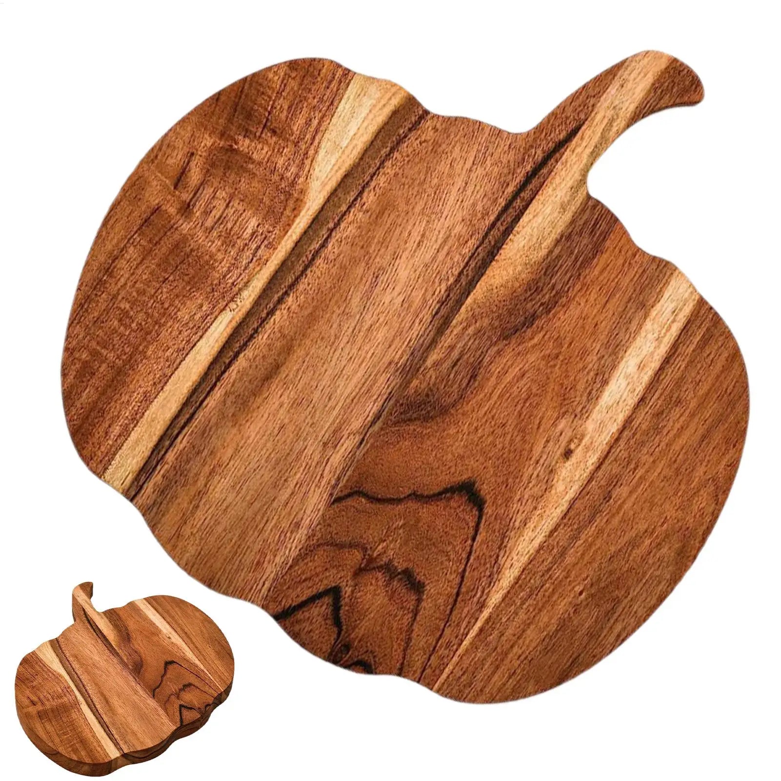 Halloween wooden cutting board serving pumpkin shaped holiday cheese multipurpose for - wood color
