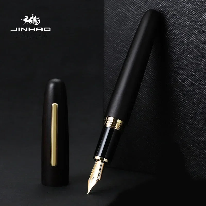 Jinhao 9056 natural wood fountain pen handmade ef/m/f nib ink with converter school office supplies stationery pk 9019