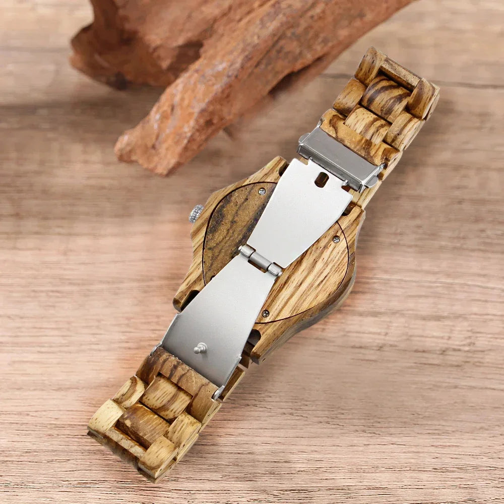 2025 new men’s wooden hollow mechanical watch triangle unique design fashionable business fashion accessory - wood watch