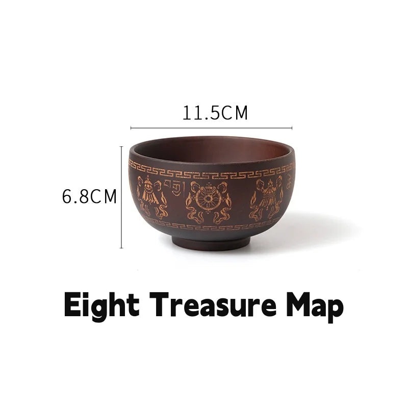 Wooden soup bowl japanese style wood rice salad food container large small for kids tableware utensils - 02