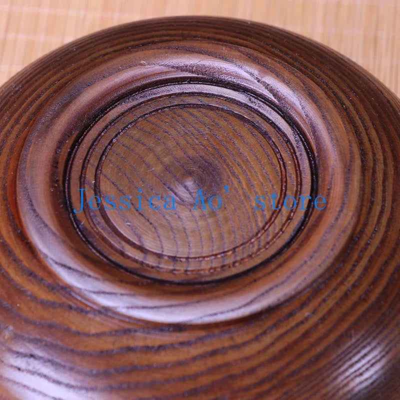 14-18cm natural acacia wood bowl large salad solid big for soup noodles japanese tableware bowls