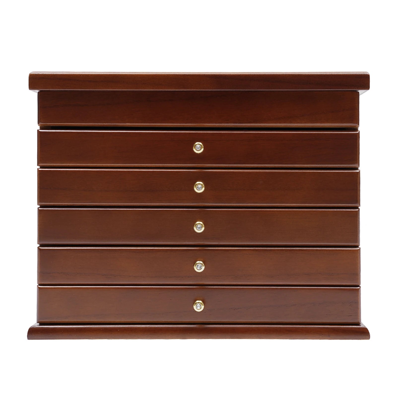 6-tier jewelry box retro storage for storing ring earring necklace bracelet organizer 31x20x24.5cm - united states