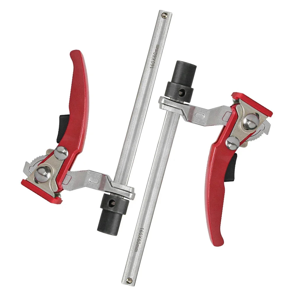 Allsome 2pc mft table workbench quick ratchet bench dog clamp 3/4 inch(19mm) 20mm hole hold down for woodworking