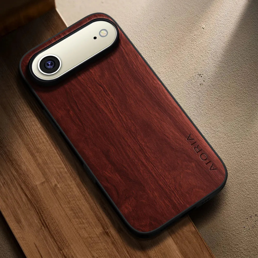 Case for iphone air capa funda new modern stylish wooden pattern pu leather cover for apple iphone air case coque
