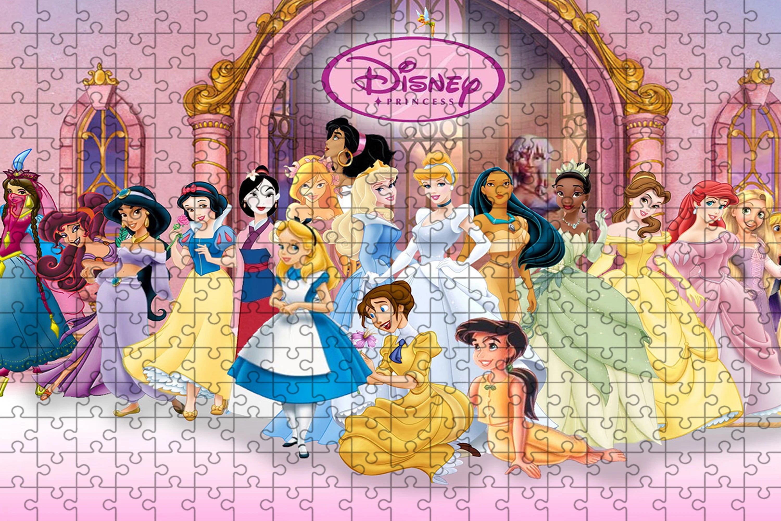 Jigsaw puzzle disney mickey minnie 108/200/300/500/1000 pieces wooden onepiece puzzles for adults toys gifts - d-300pcs