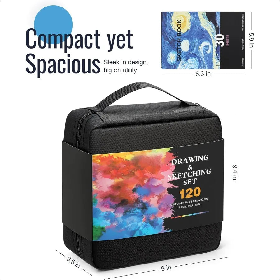 120 pack colored pencils for adult coloring books soft core oil based color with sketch book art plies - united states