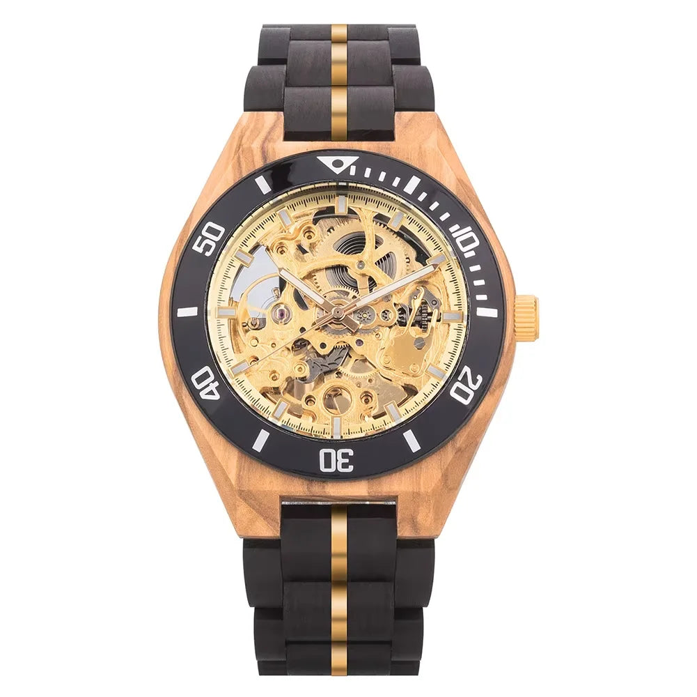 Mechanical watch men wooden watches bobo bird luxury fashion automatic wristwatch luminous timepiece clock custom gift