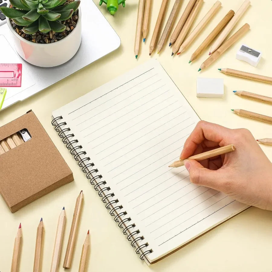 24 set mini drawing class colored pencil bulk for kid 3.5 in back to school plies portable short fat per 12 different