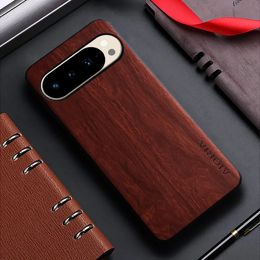 Bamboo wood pattern leather case for google pixel 10 9 8 7 6 5 pro 9a 8a 7a 6a 5a 4a funda unique cover pixel pro xl