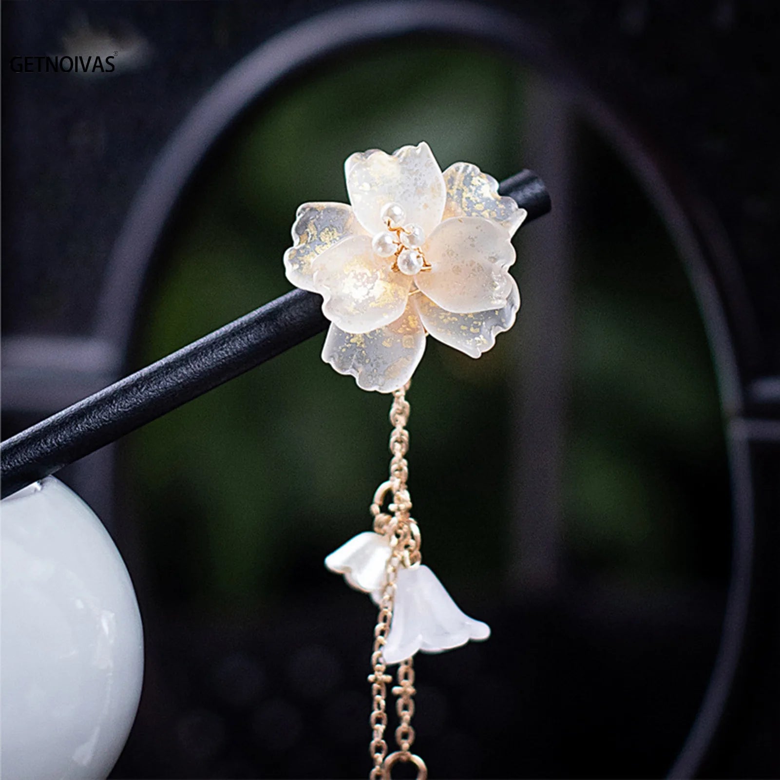 Chinese hair sticks wooden hairpins with tassel vintage clips traditional accessories women ornaments