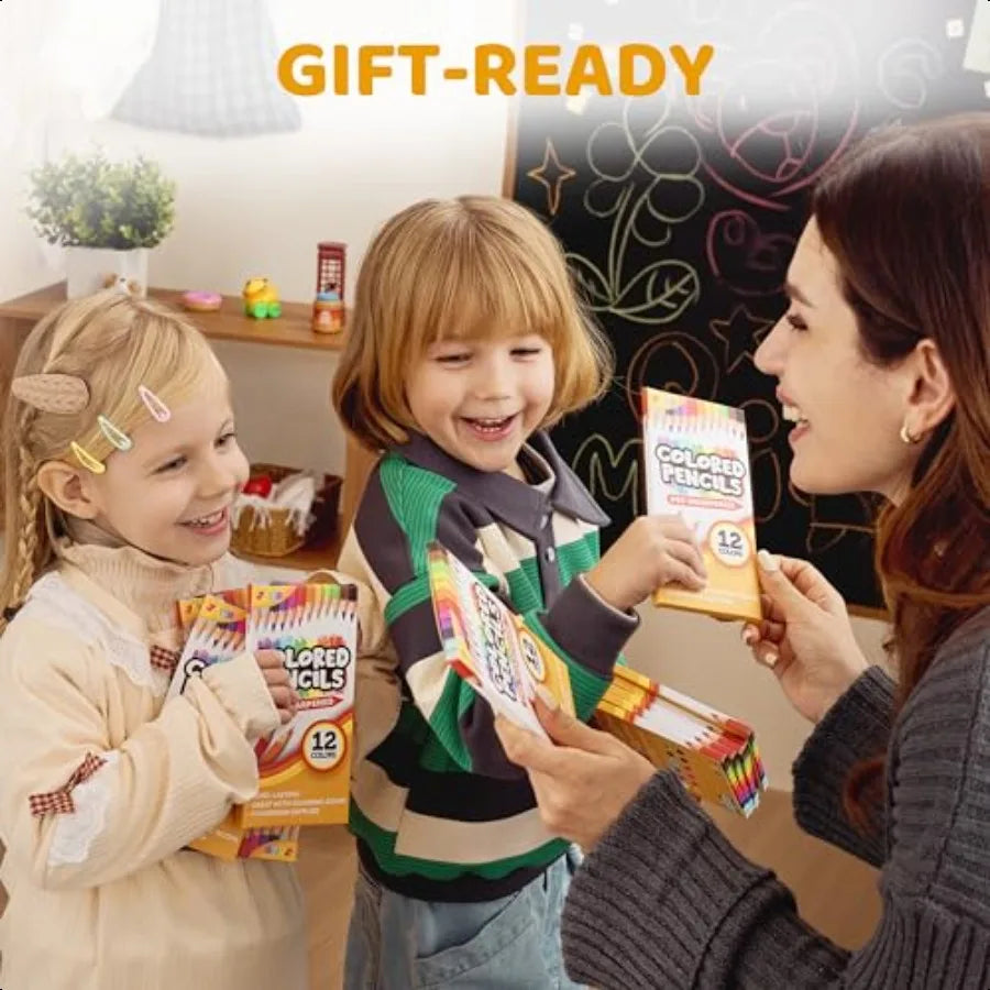 Joyin 432 count colored pencils bulk for 3+ 12 colors 36 packs presharpened coloring art plies school - united states