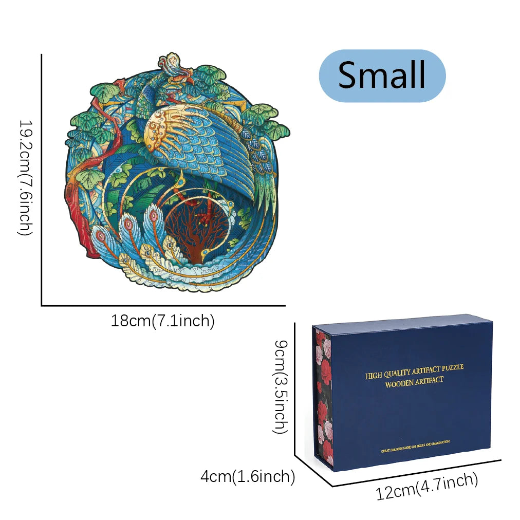 Wooden puzzles for adults 100/200/300 pieces uniquely irregular animal shaped high-difficulty puzzle - small (100pcs)