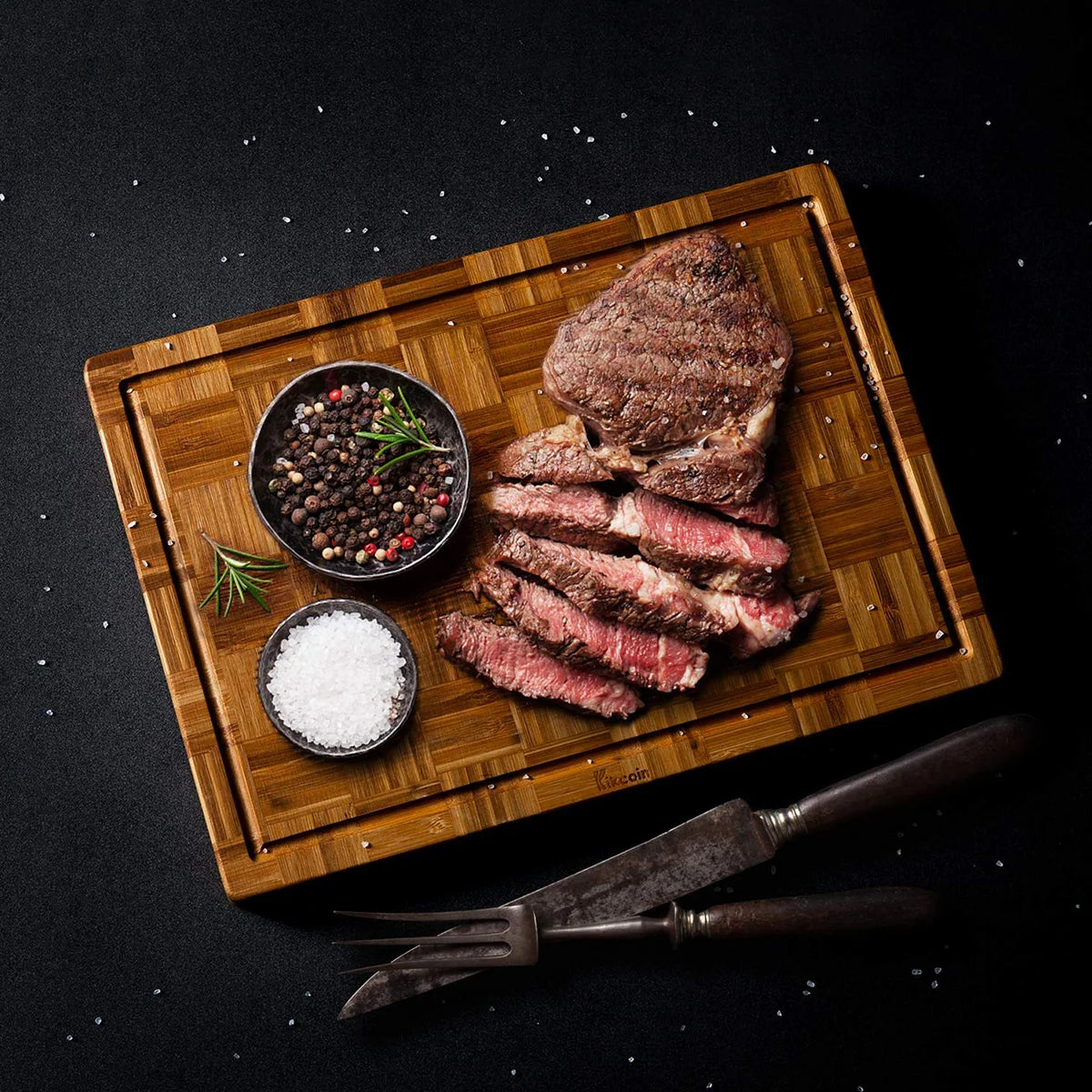 Premium bamboo cutting board for kitchen rectangle and oval design thick durable chopping surface vegetables meats