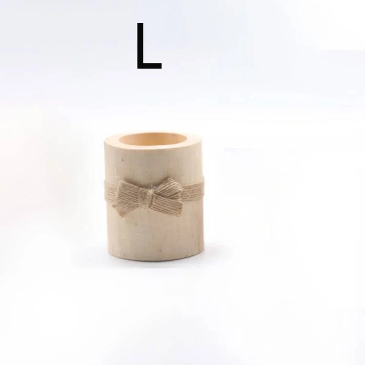 1pc/3pcs-wooden candle holders candlelight dinner props wedding anniversary valentine’s day decorations - wood color l