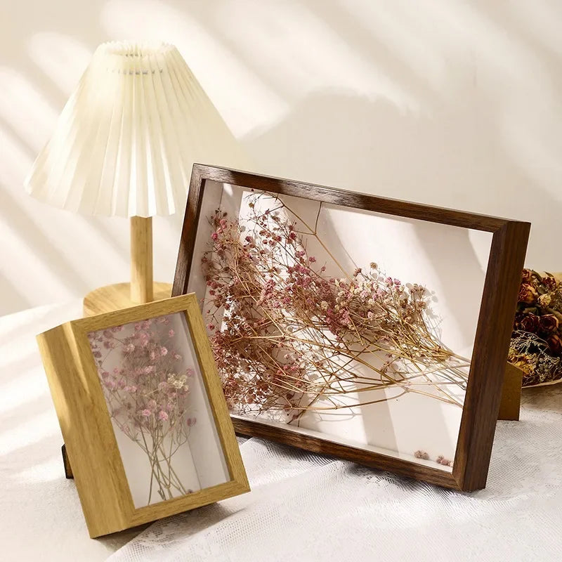 3d wooden picture frames depth 3cm 5cm dried flower specimen holder handmade diy handwork display phote frame home