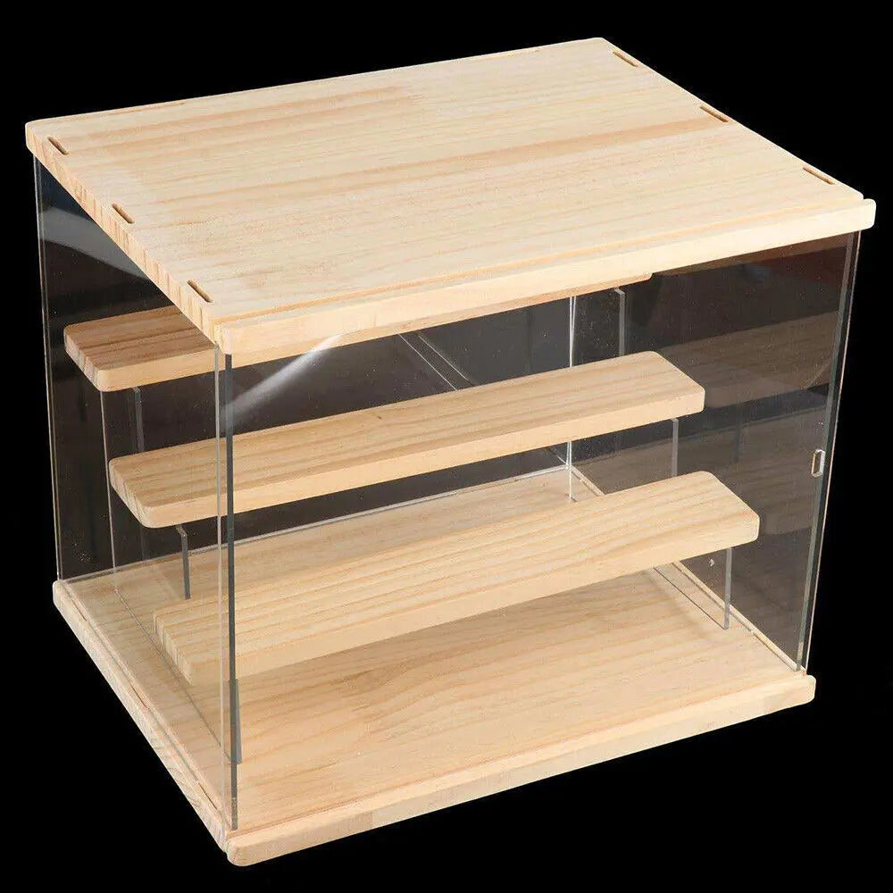 Clear acrylic display case countertop box organizer stand dustproof showcase - united states - multipurpose