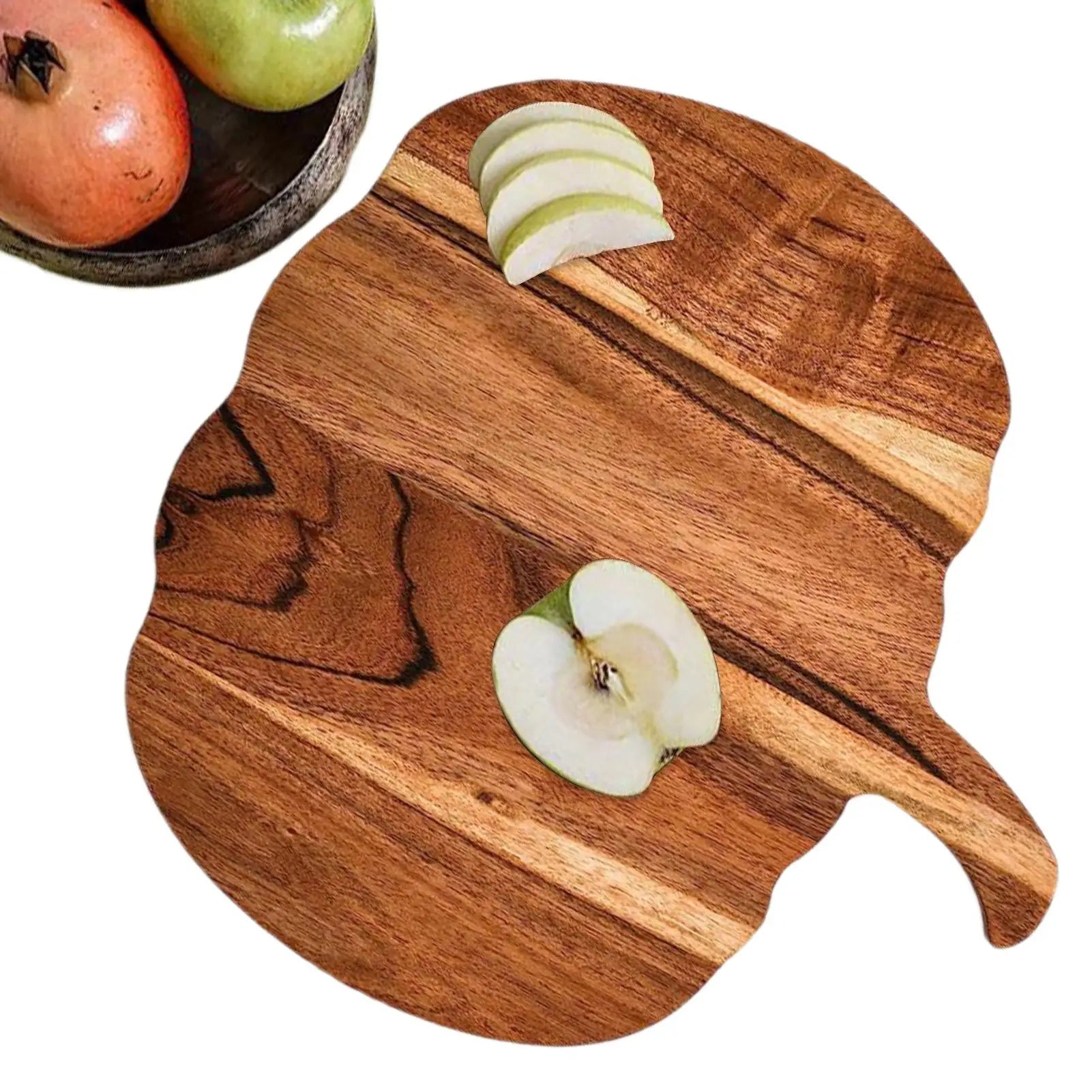 Halloween wooden cutting board serving pumpkin shaped holiday cheese multipurpose for - wood color