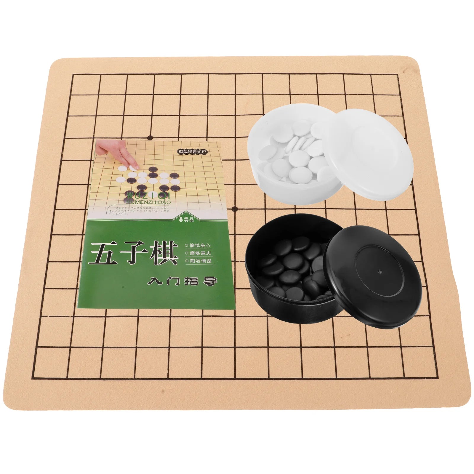 1 set go suit weiqi chess board kids toy portable game for beginners 19x19 grid foldable wooden pieces educational