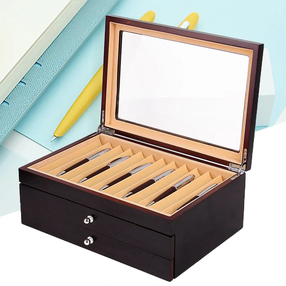 Pen display box collection storage for storing fountain pens ballpoint marker - multipurpose