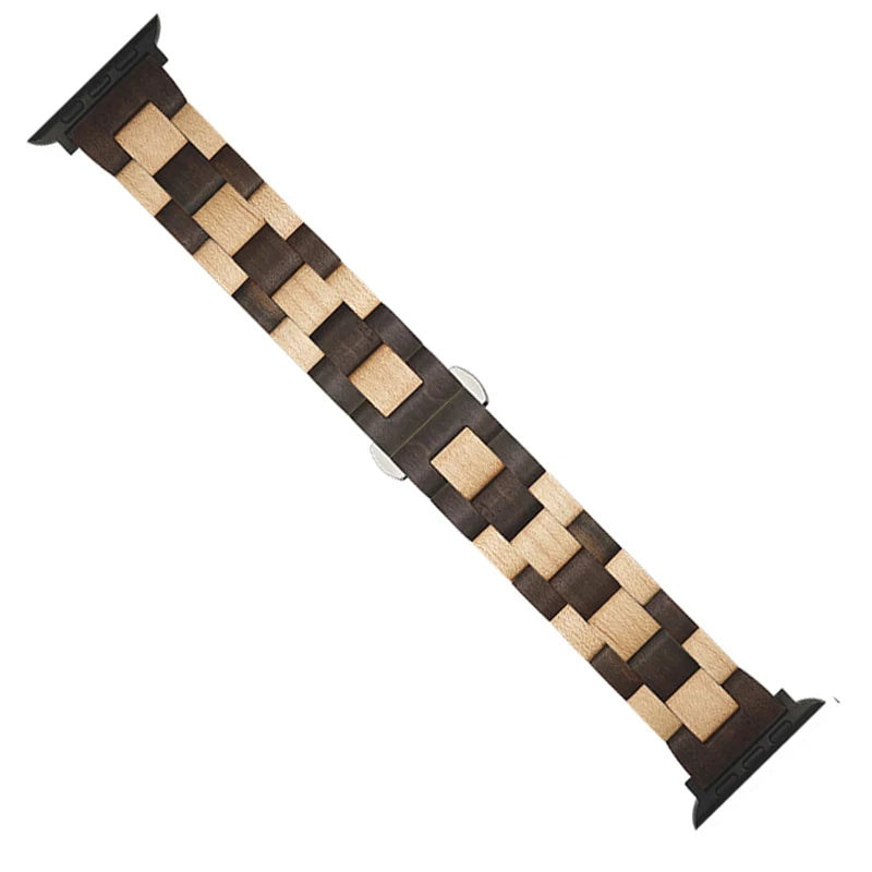 Wooden band for apple watch ultra 49mm se 44 40mm 38 42mm correa wood luxury bracelet iwatch series 8 7 6 5 4 41 45mm