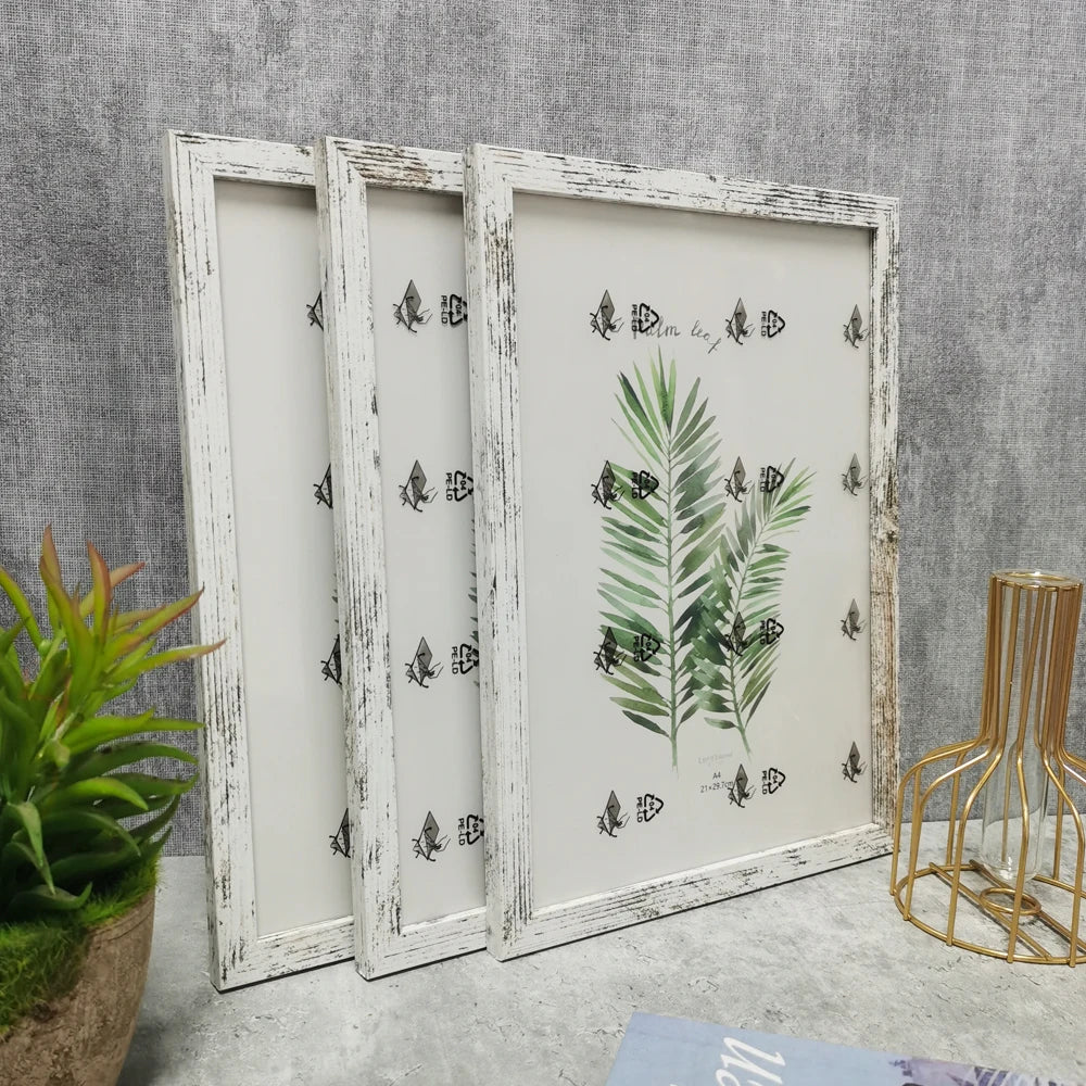 3pcs wooden photo frames for picture wall 10x15 15x20 20x25 a4 pictures frame stand desktop decor commemorative gift