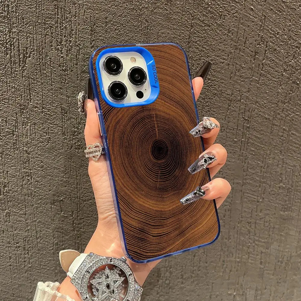 Wooden board plane case for iphone 16 15 14 13 12 11 pro/ max/plus shock-proof rear cover anti-fingerprint - z4 / pro