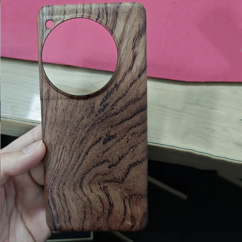 Real wooden hard ultra slim back case rosewood luxury wood matte cover oneplus 13 12 11 12r