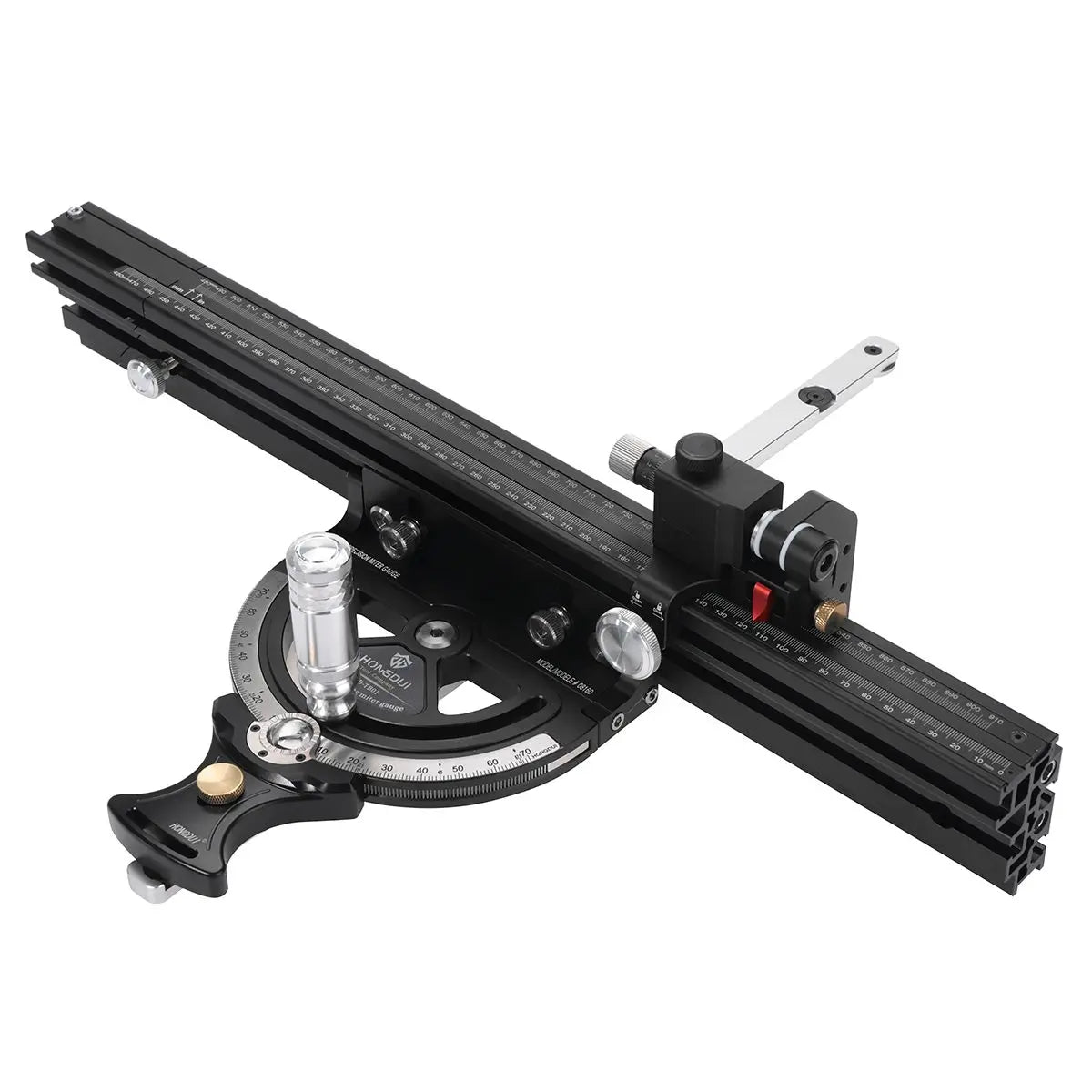 Hongdui hd-mg21 0-70 degree miter gauge with 850mm extended fence for woodworking table saw router precision angle