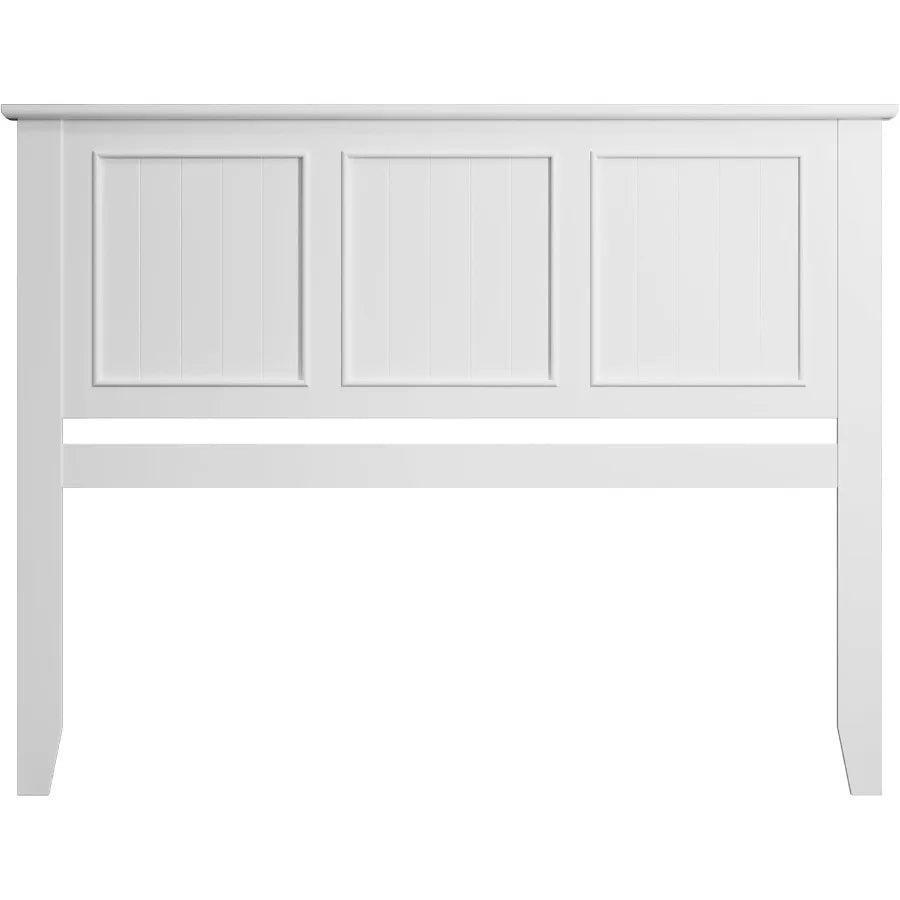 Antique style wood headboard queen size modern with vintage frame bedroom furniture white - united states