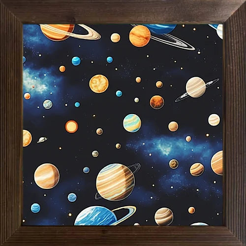 Available home classroom holiday decoration of cartoon animals cool picture case wooden frame oil painting - united