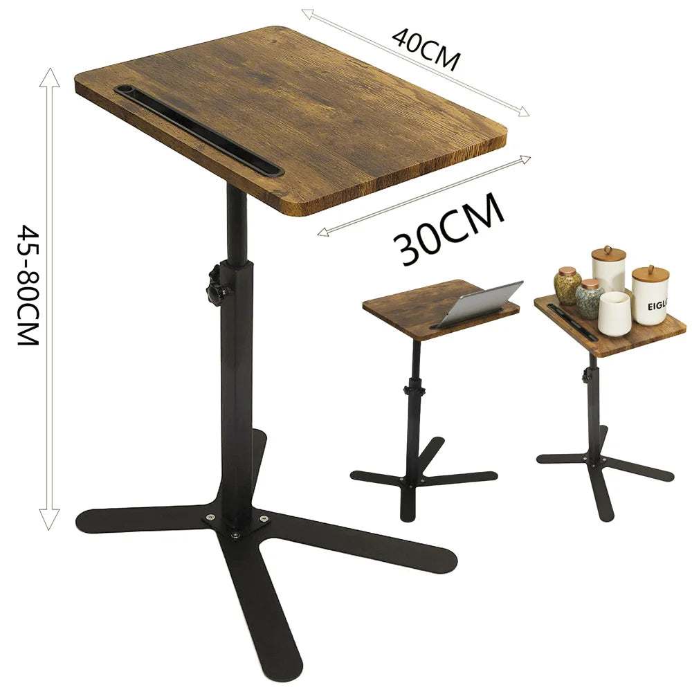 C shaped living room side table sofa cabinet mobile coffee simple small square bedroom bedside with wheel - e / united