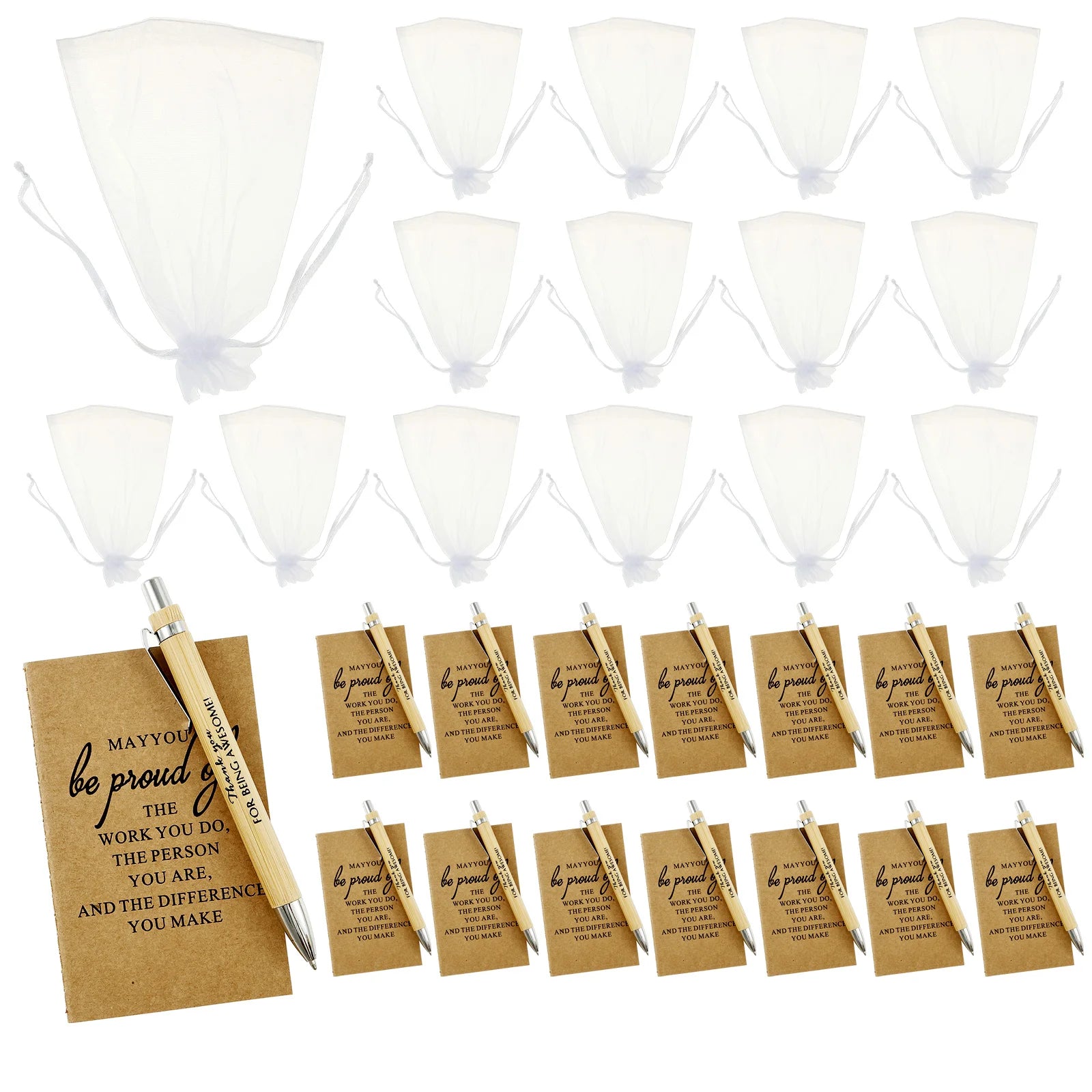 15pcs wooden ballpoint pens team thank you gift with card office school writing stationery business pen birthday party