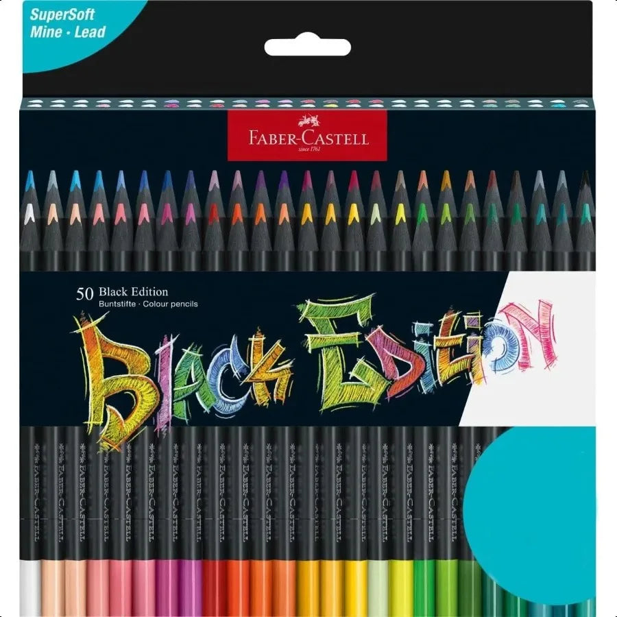 Black edition colored pencils: 50 classic - united states - color pencil
