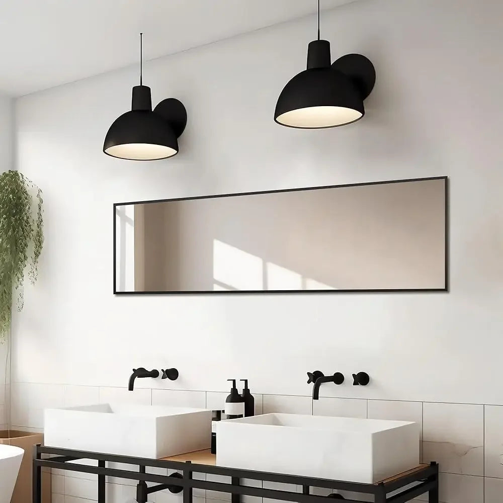 Full length standing mirror large floor bedroom bathroom living room wall mounted or freestanding explosion proof