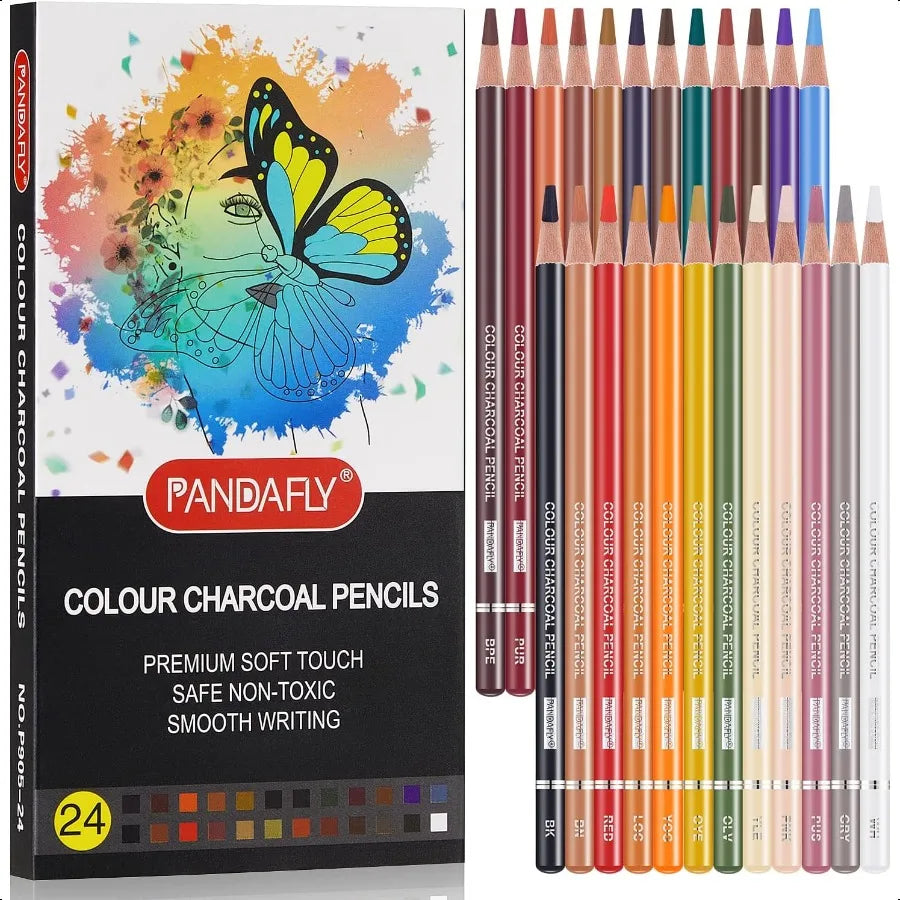 Profional colored charcoal pencils drawing set skin tone pastel chalk for sketching shading coloring la - united states