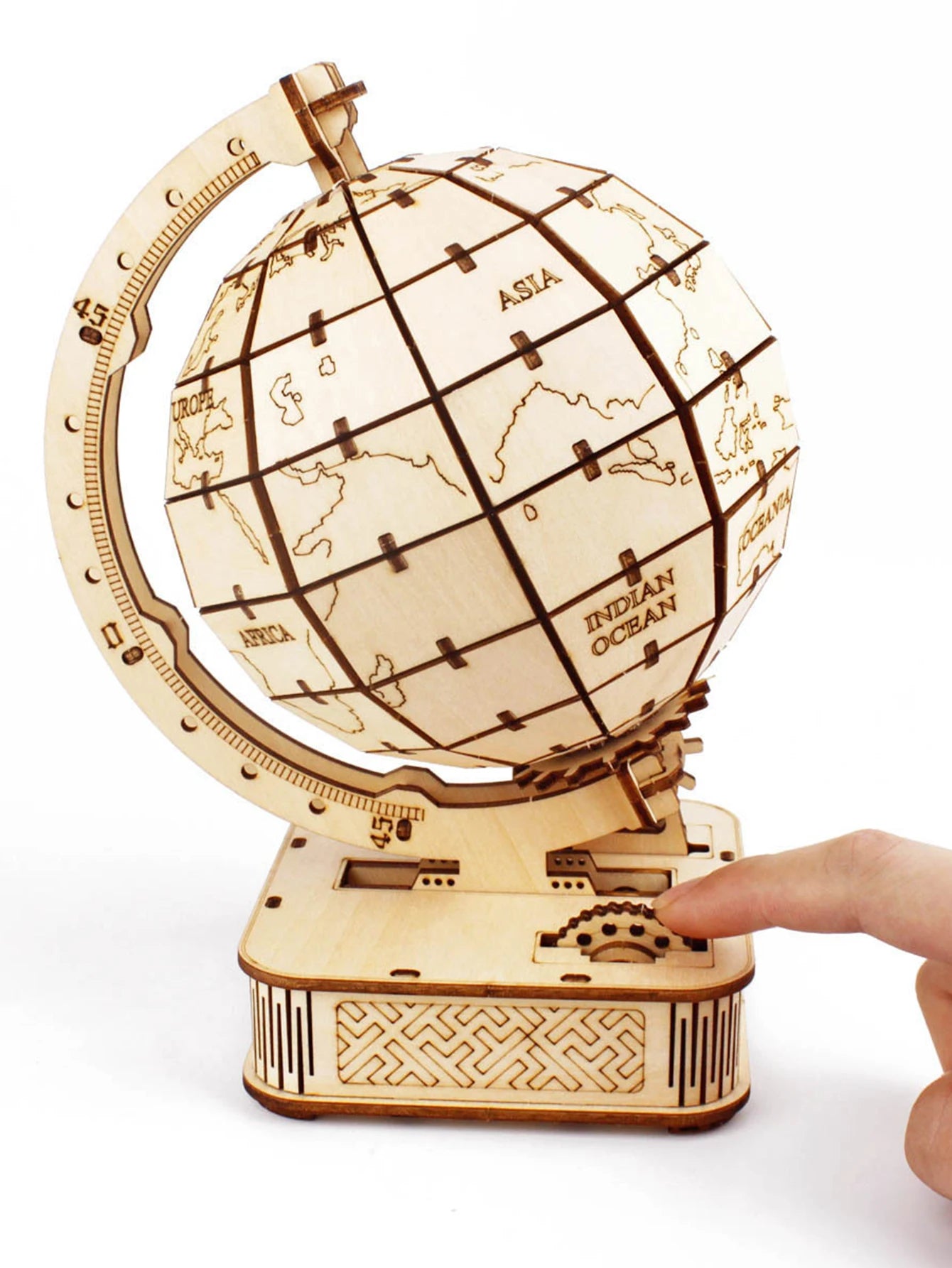 3d wooden puzzle globe. Model kits diy crafts handmade christmas gifts