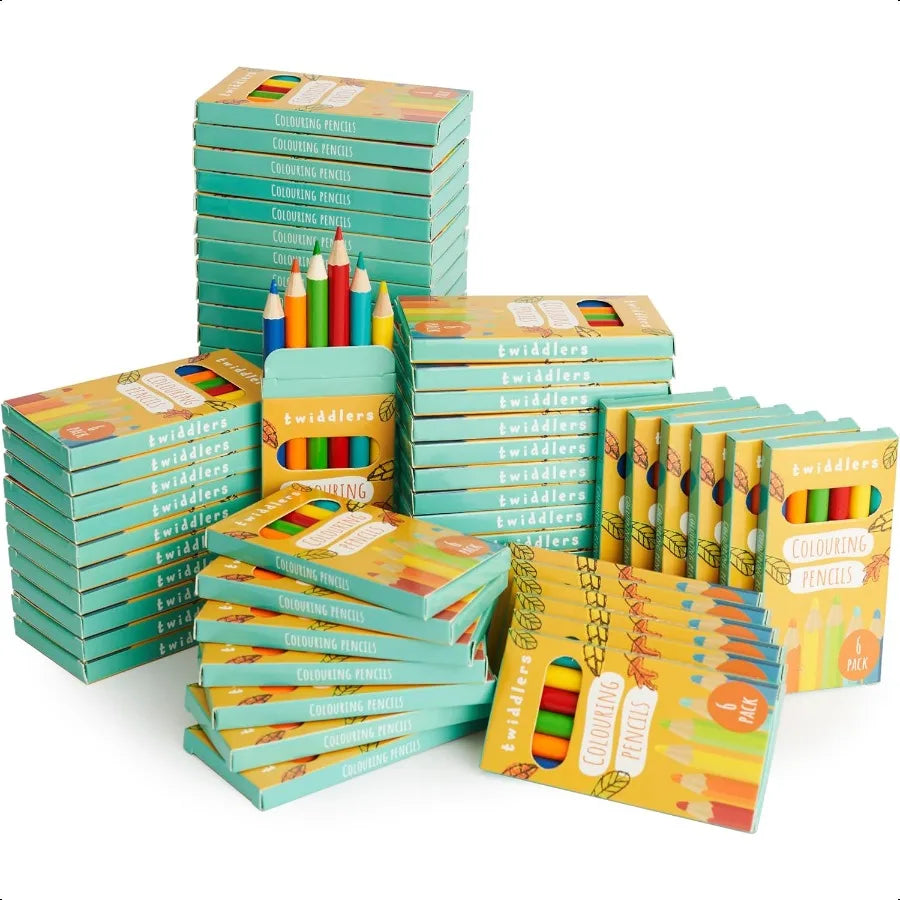 60 boxes of mini coloring pencils for 6 per box 360 total bulk colored school plies teachers classroom priz - united