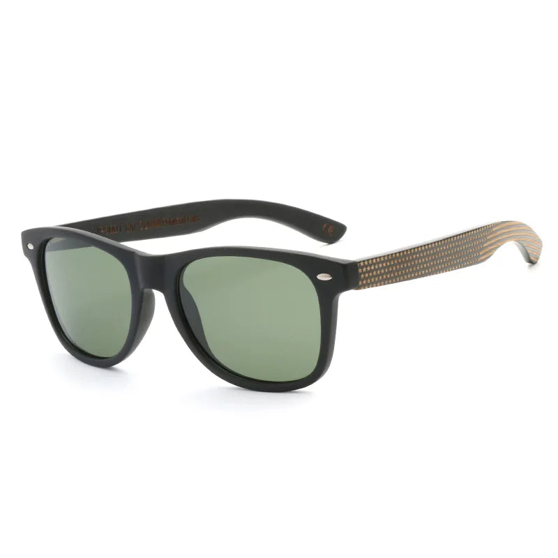 2023 factory direct selling hand-made bamboo wooden sunglasses for men and women high quality uv400 polarized wood - 03