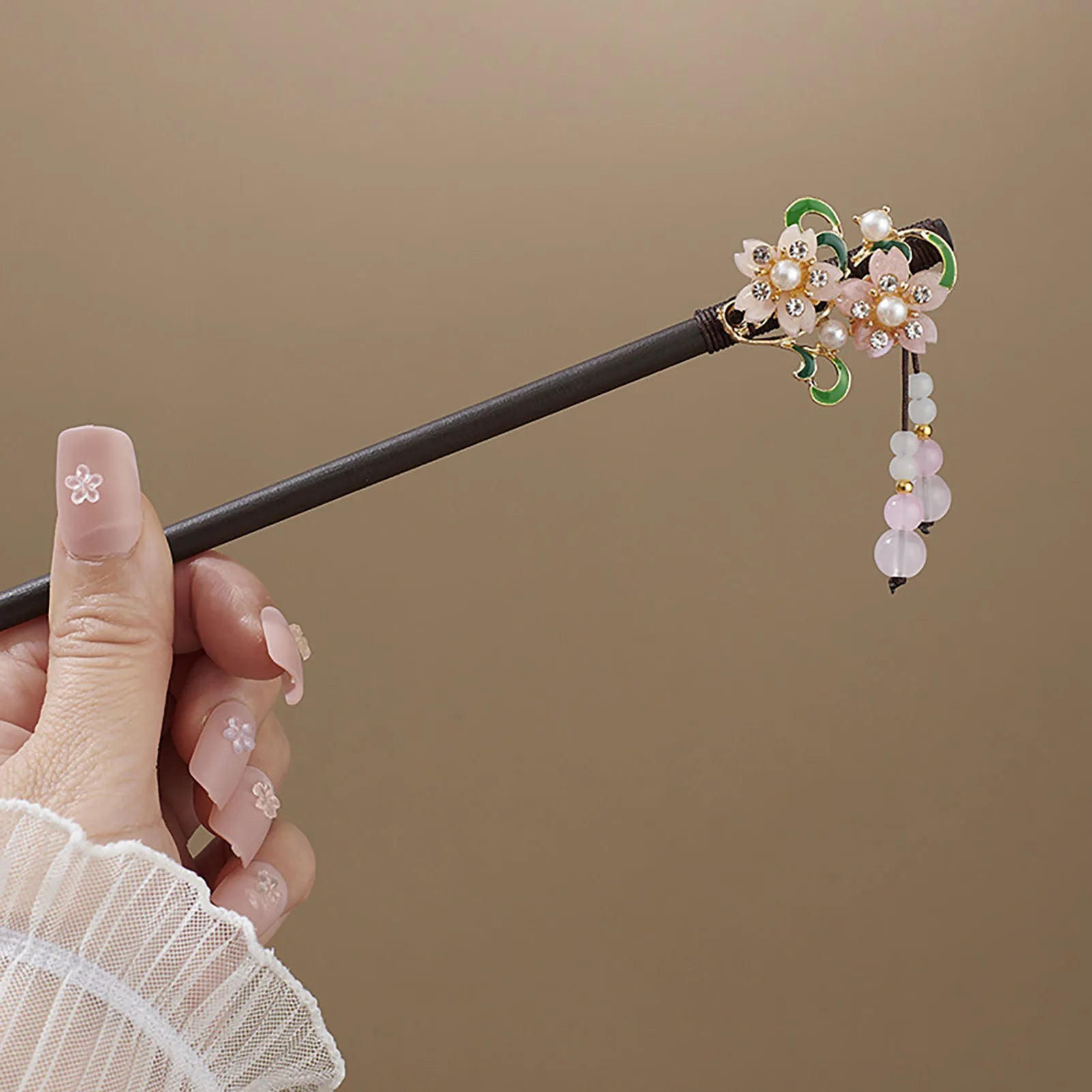 Chinese hair sticks wooden hairpins with tassel vintage clips traditional accessories women ornaments - united states