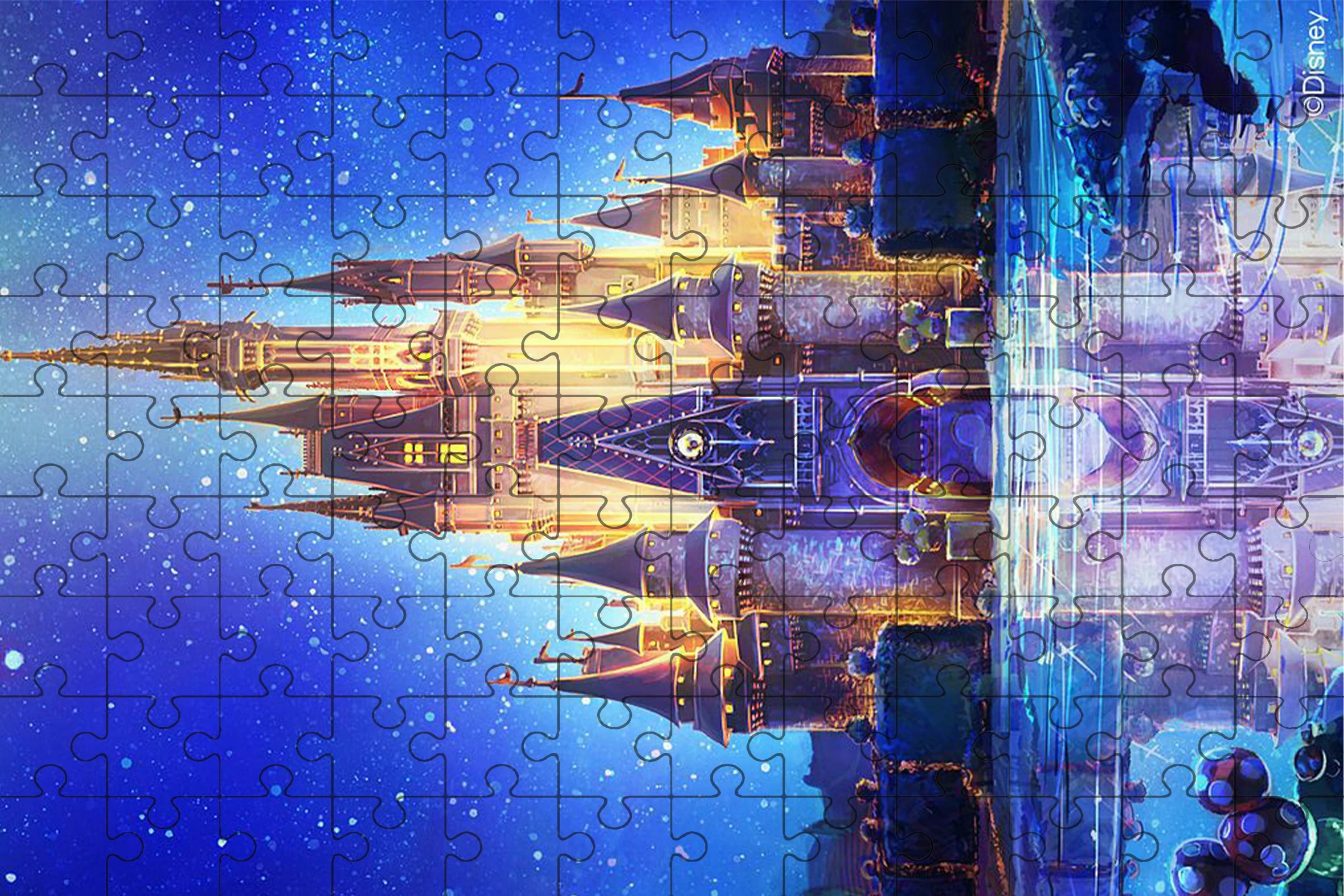 Jigsaw puzzle disney mickey minnie 108/200/300/500/1000 pieces wooden onepiece puzzles for adults toys gifts - i-108pcs