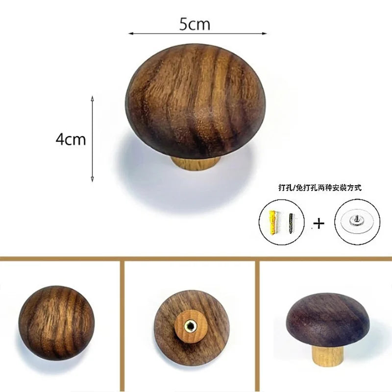 Simple solid wood hook wall mounted coat natural decorative key holder hat scarf handbag storage hanger bathroom rack