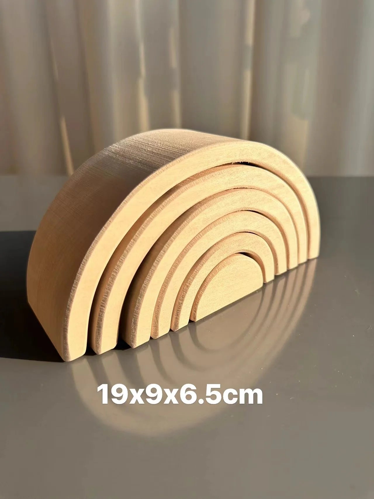 High quality wooden toys pastel basswood rainbow stacking blocks pine building semi sorting peg dolls balls for kids